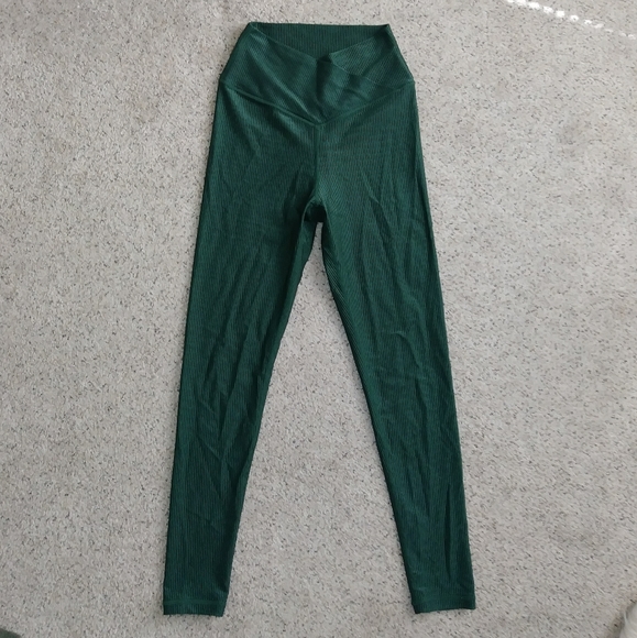 aerie Pants - Green high rise leggings